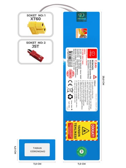 Onvo OV-006 36V 7,8Ah Uyumlu Bataryası Elektrikli Scooter Pili Li-ion Yedek Pil Paketi Onv.01.10S3P.26